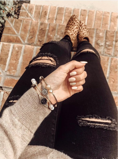 3 Pack of Leopard Print Bangle Set (18 Bangles Total)