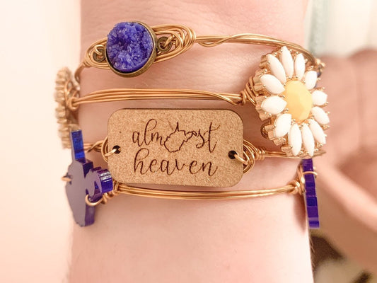 3 Pack of Almost Heaven West Virginia Bangle Set (12 Bangles Total)